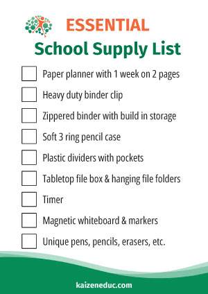 The Essential Back-to-School Supply Checklist