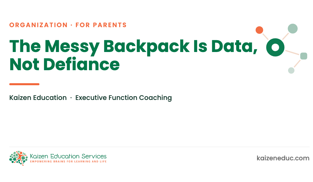 Messy Backpack? Four Packing Patterns and Practical Ways to Help