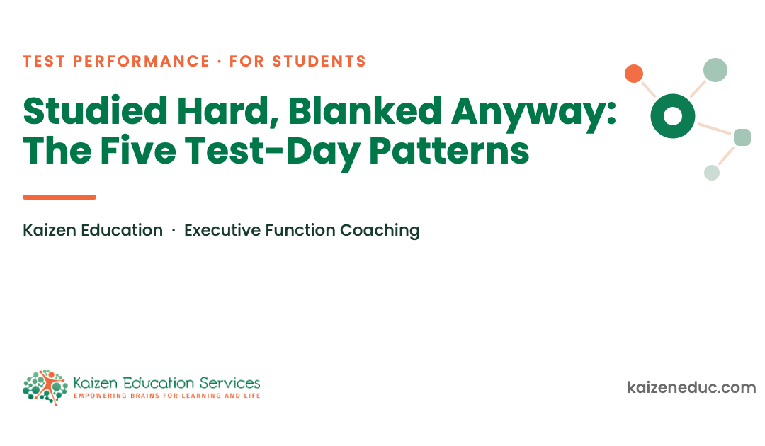 Studied Hard, Blanked Anyway: The Five Test-Day Patterns