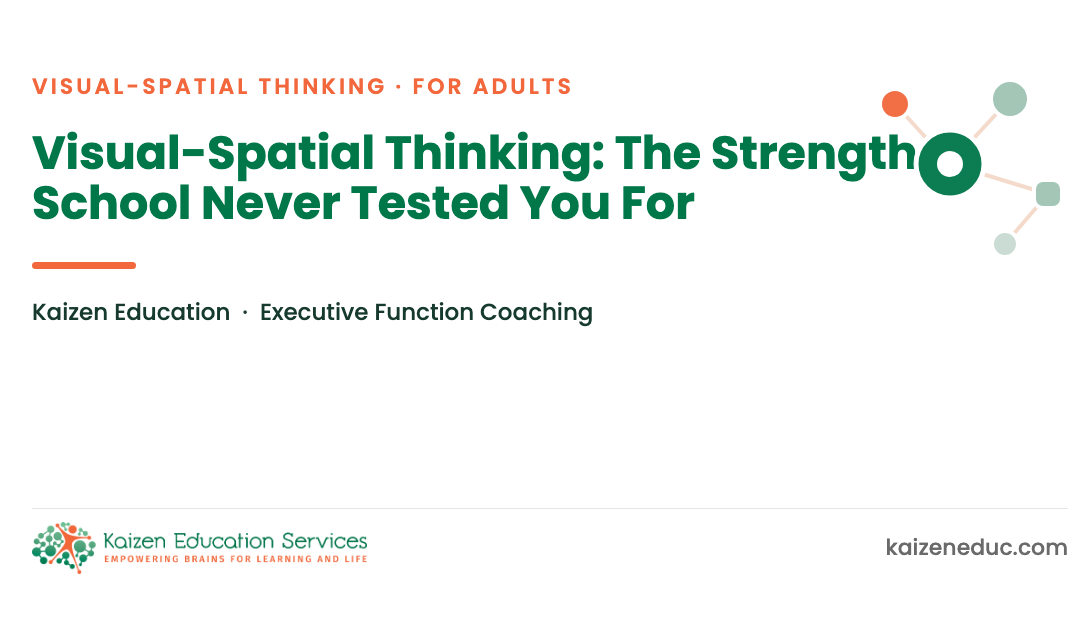 Visual-Spatial Thinking: The Strength School Never Tested You For