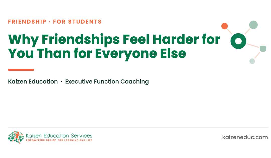 Why Friendships Feel Harder for You Than for Everyone Else